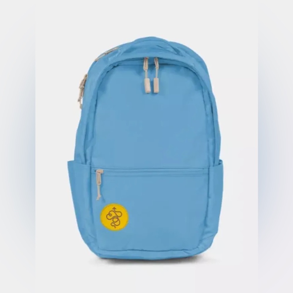 Baboon to the Moon light blue city backpack